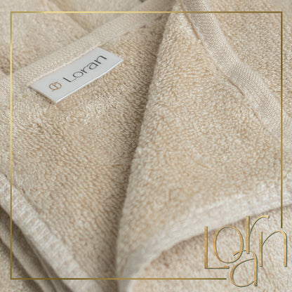 Luxury Bamboo Facial Washcloths, Set of 6, Vanilla
